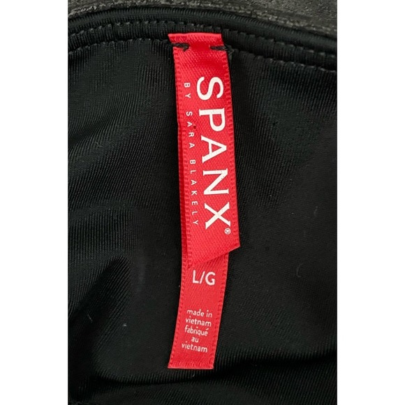 SPANX Faux Leather Leggings Black Large Casual Dressy Ankle Length - Picture 9 of 15